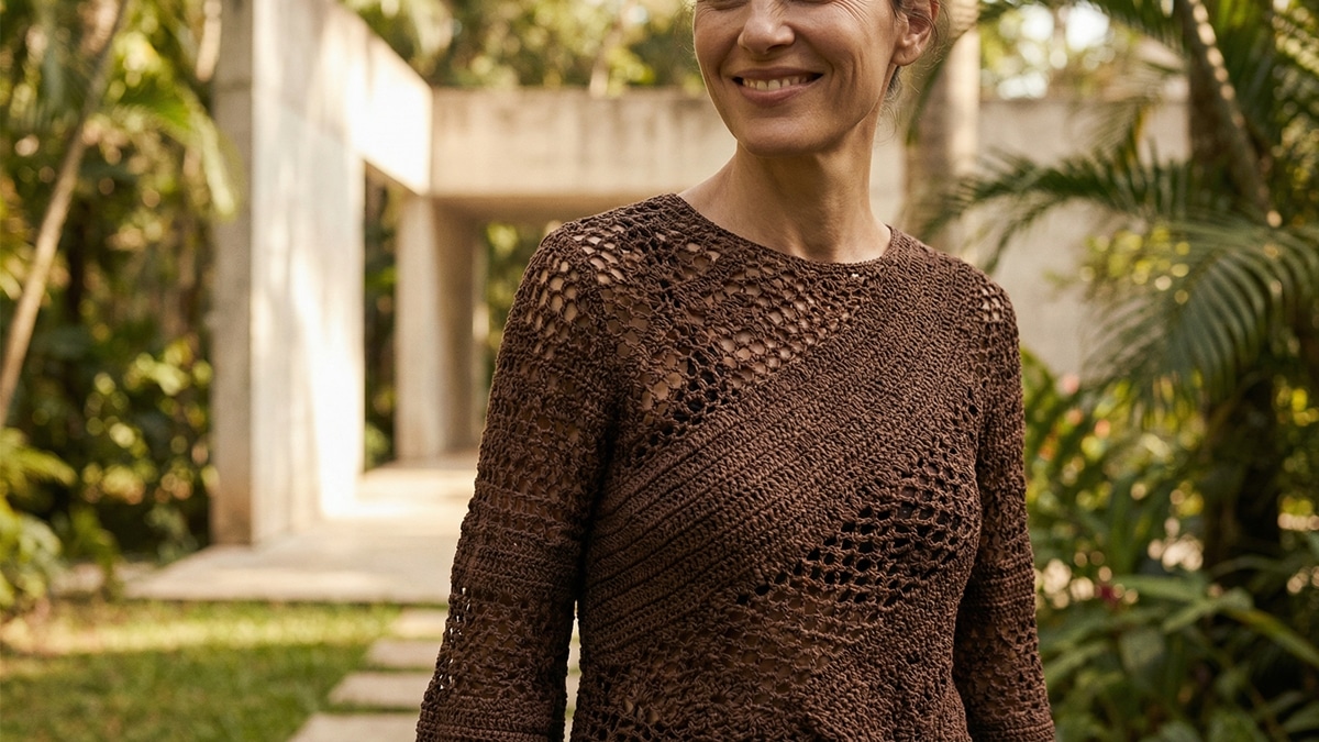 Confira 16 blusas de crochê que unem charme e criatividade
