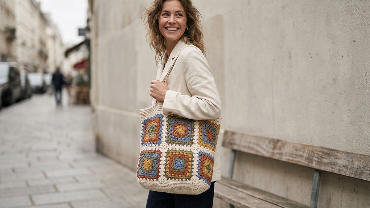 Confira 17 bolsas de crochê com squares para arrasar no look