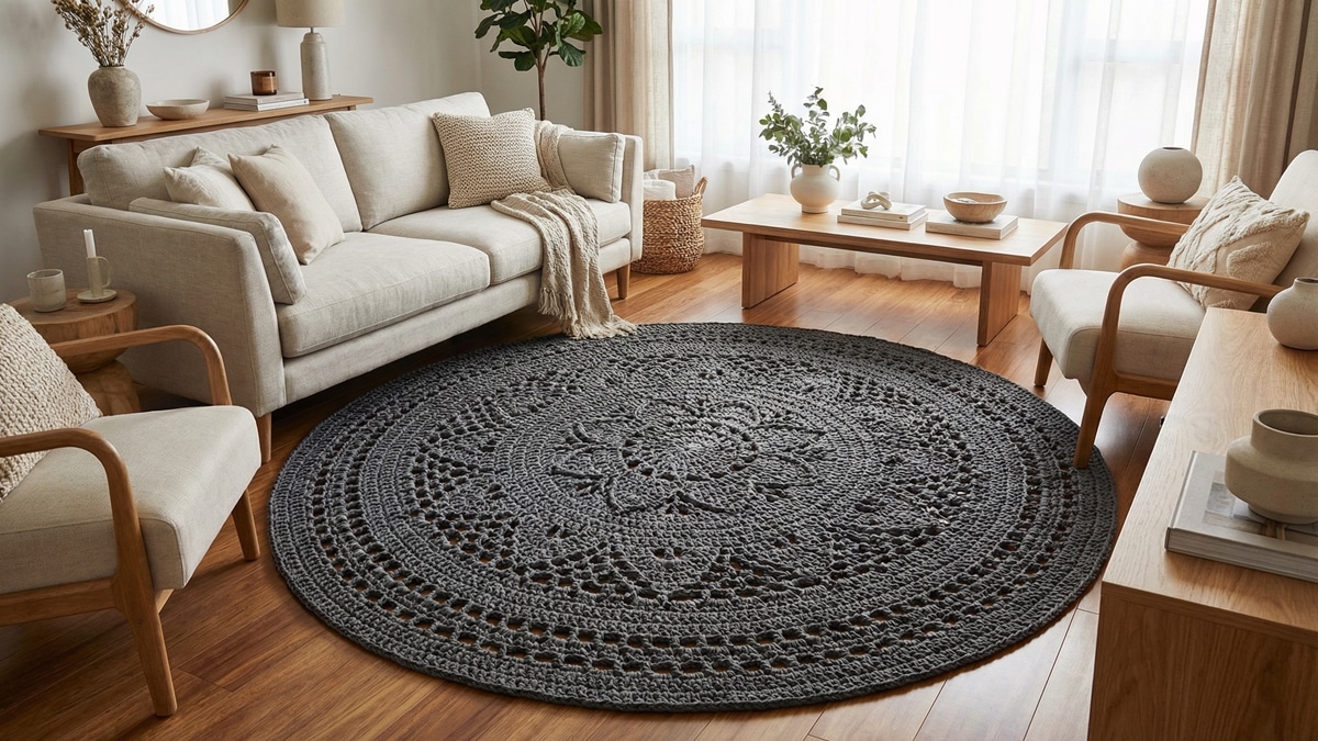 Aprenda a criar os seus tapetes de crochê e renove sua decoração