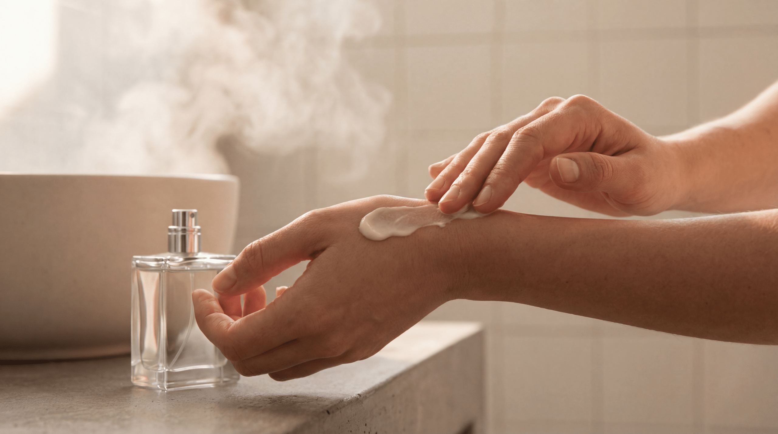 O truque da camada de creme hidratante neutro para o seu perfume de verão fixar na pele até o fim do dia