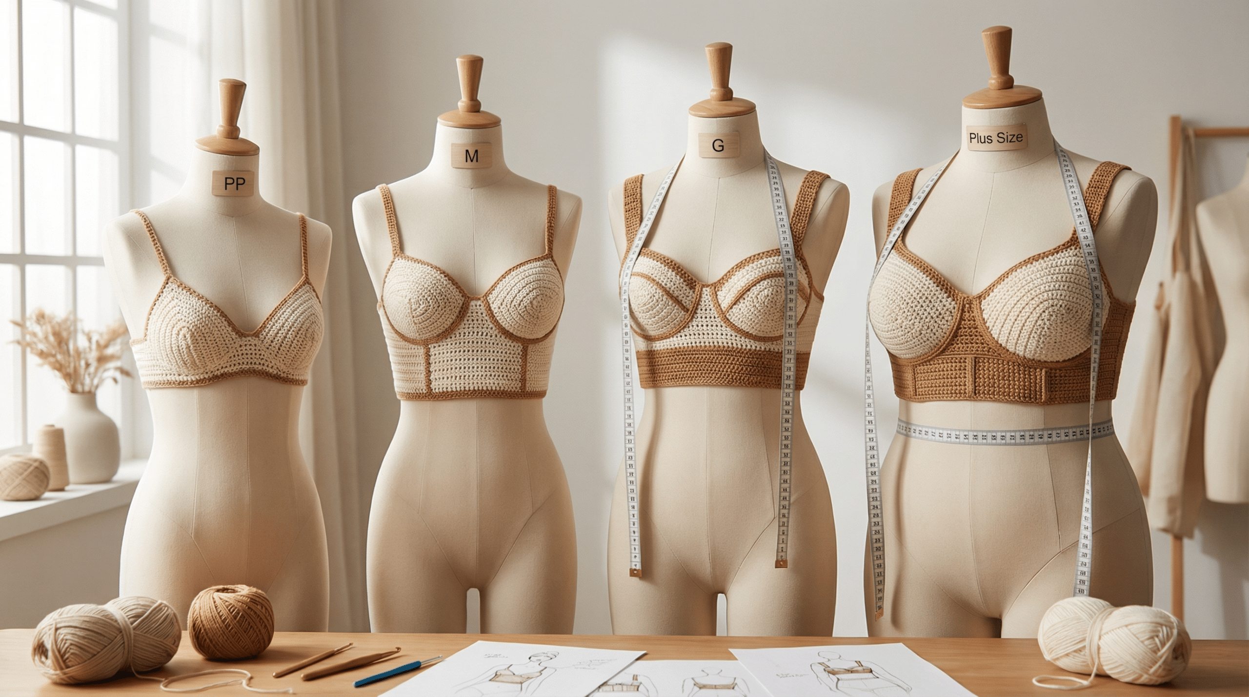 Como adaptar o top de crochê para todos os tamanhos (do PP ao Plus Size)