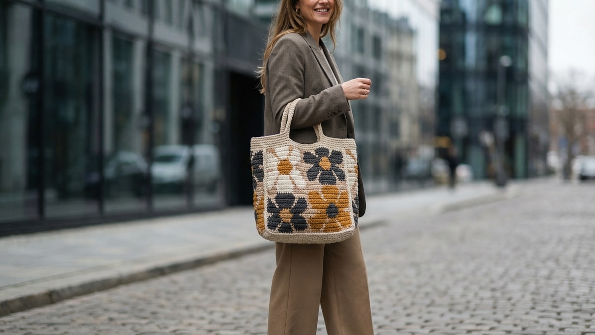 Garanta acessórios únicos com estas bolsas de crochê com gráficos