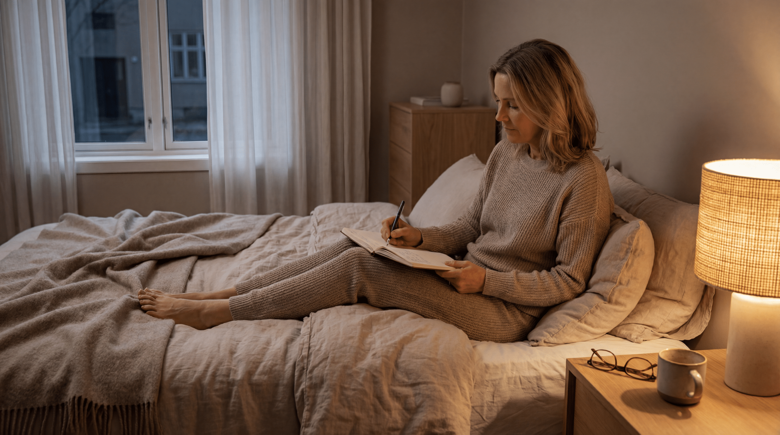 Nem meditação, nem ioga; esta prática de 4 minutos ao deitar esvazia a mente para um sono reparador