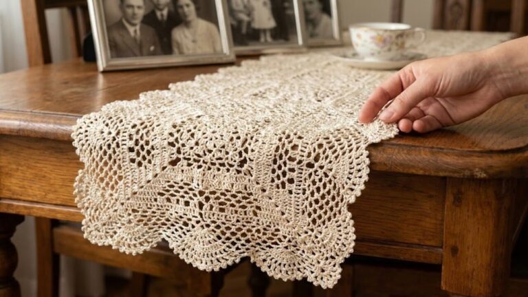 Caminhos de mesa em crochê de luxo para decorar a casa com sofisticação