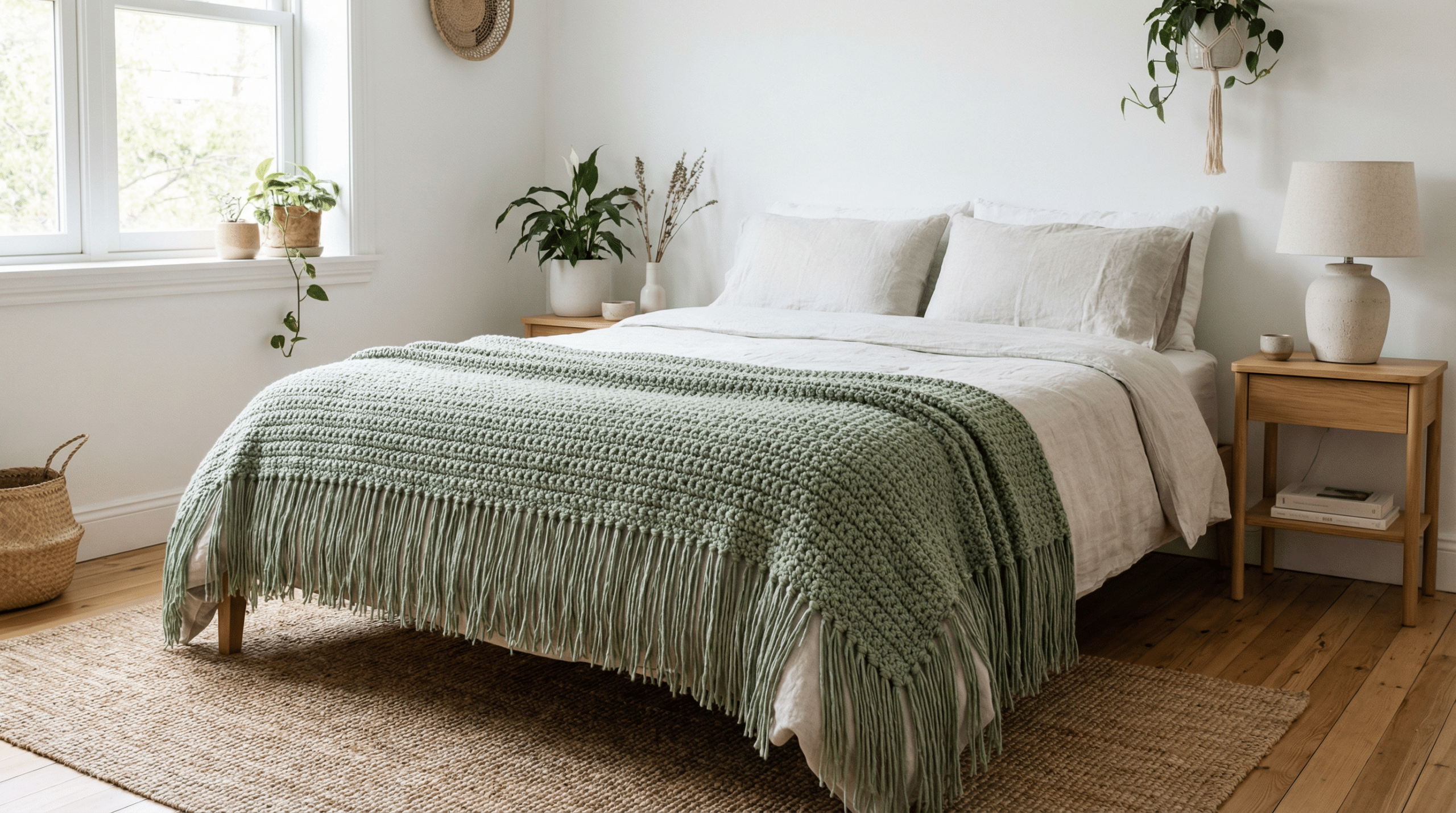 Peseiras de crochê para cama: confira medidas reais e como crochetar agora