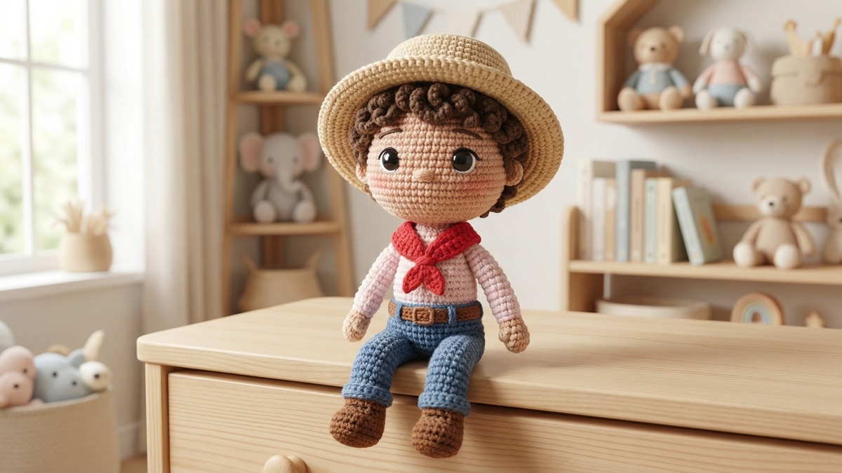 Comece a criar o amigurumi do boneco Conrado para o São João