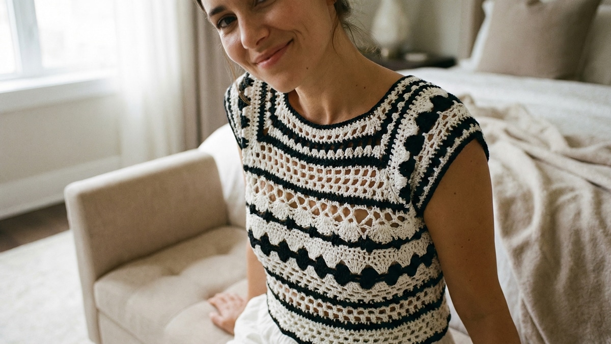 Blusas de crochê com gráficos para transformar o seu guarda-roupa!