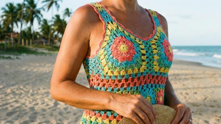 Blusas de crochê leves para garantir frescor no verão 2026