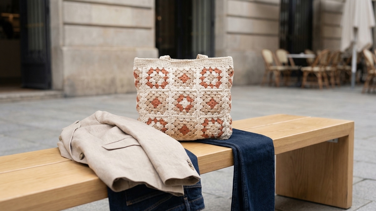 Conheça 14 bolsas de crochê com squares que você vai amar!