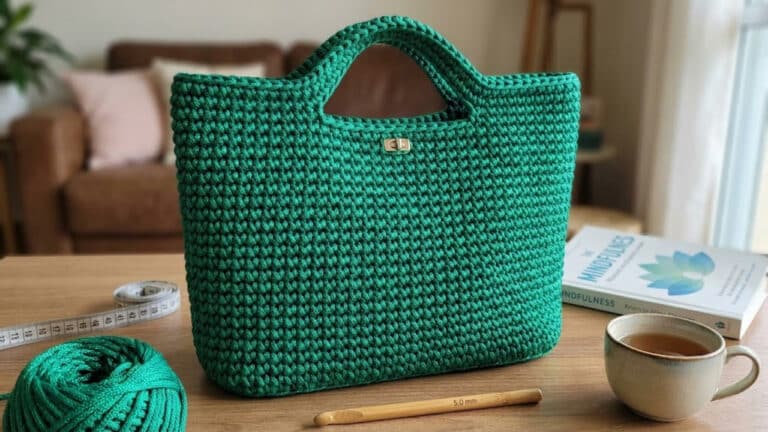 Bolsa de crochê esmeralda: aprenda como fazer esta peça linda em casa