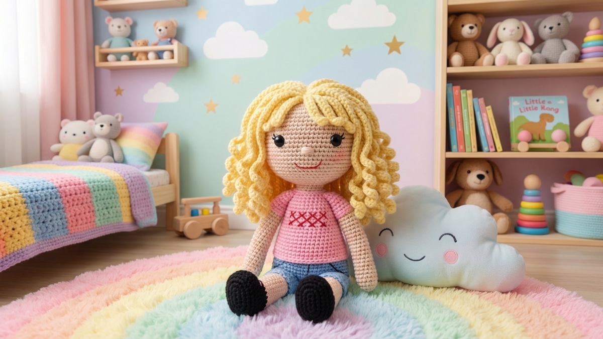 Aprenda a criar o amigurumi da boneca Silvia e encante com fofura