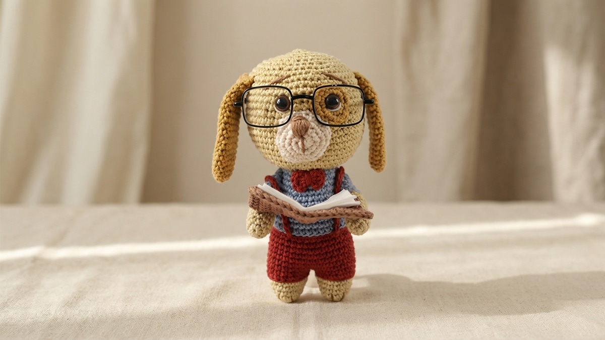Crie o amigurumi do cachorrinho Bob e se apaixone por essa fofura