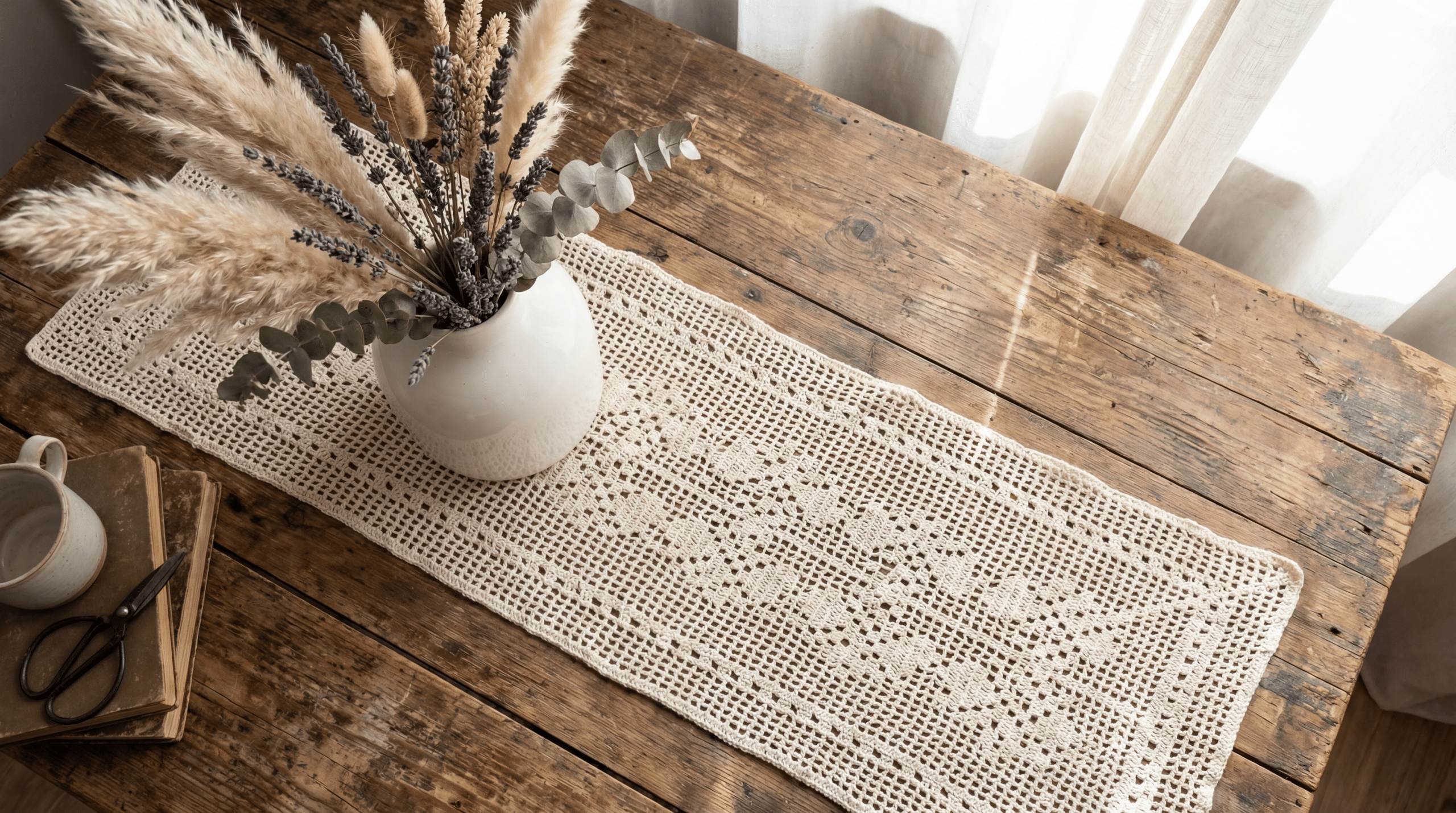 Caminhos de mesa em crochê: 11 modelos para transformar sua sala de jantar
