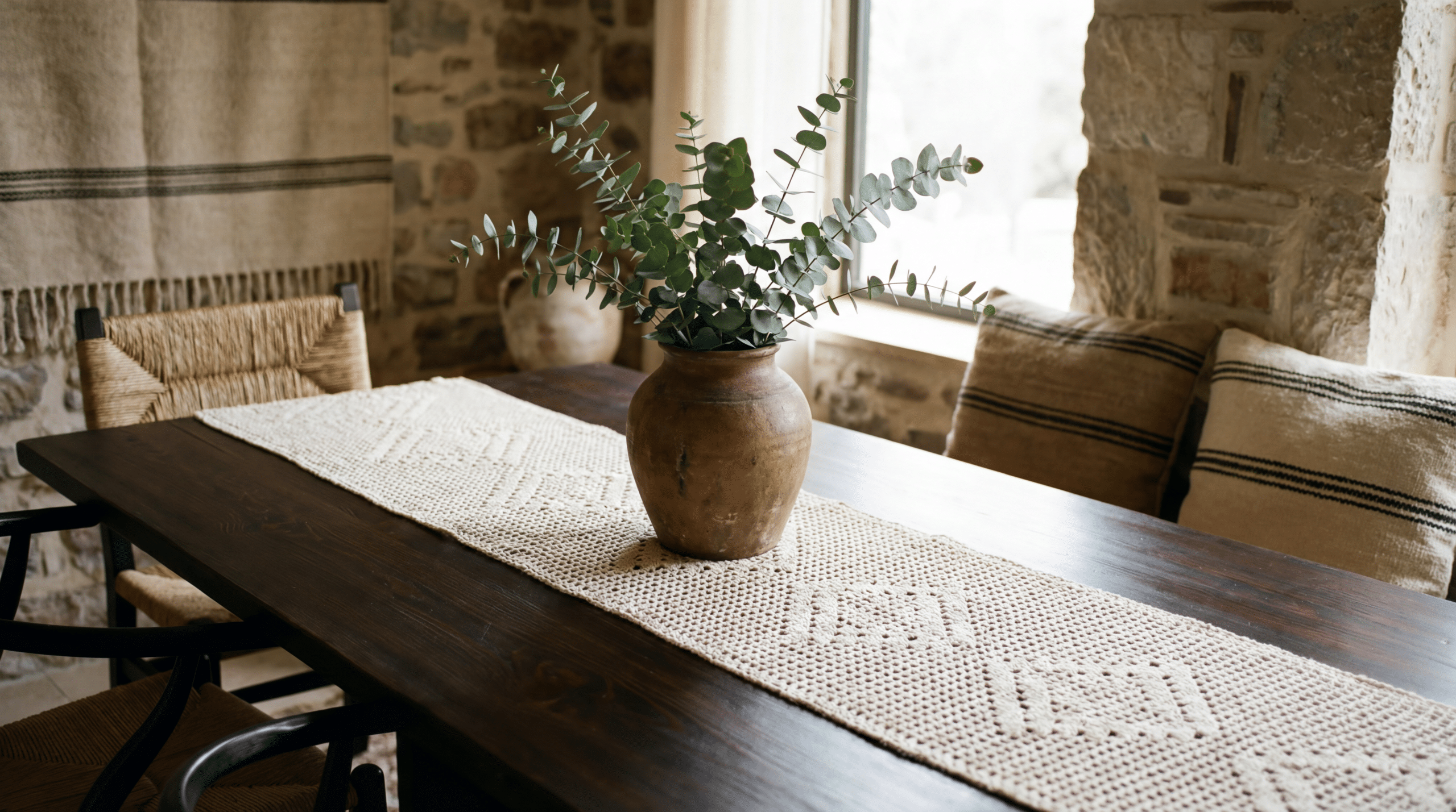 Caminhos de mesa em crochê: como escolher a peça ideal para valorizar sua sala de jantar