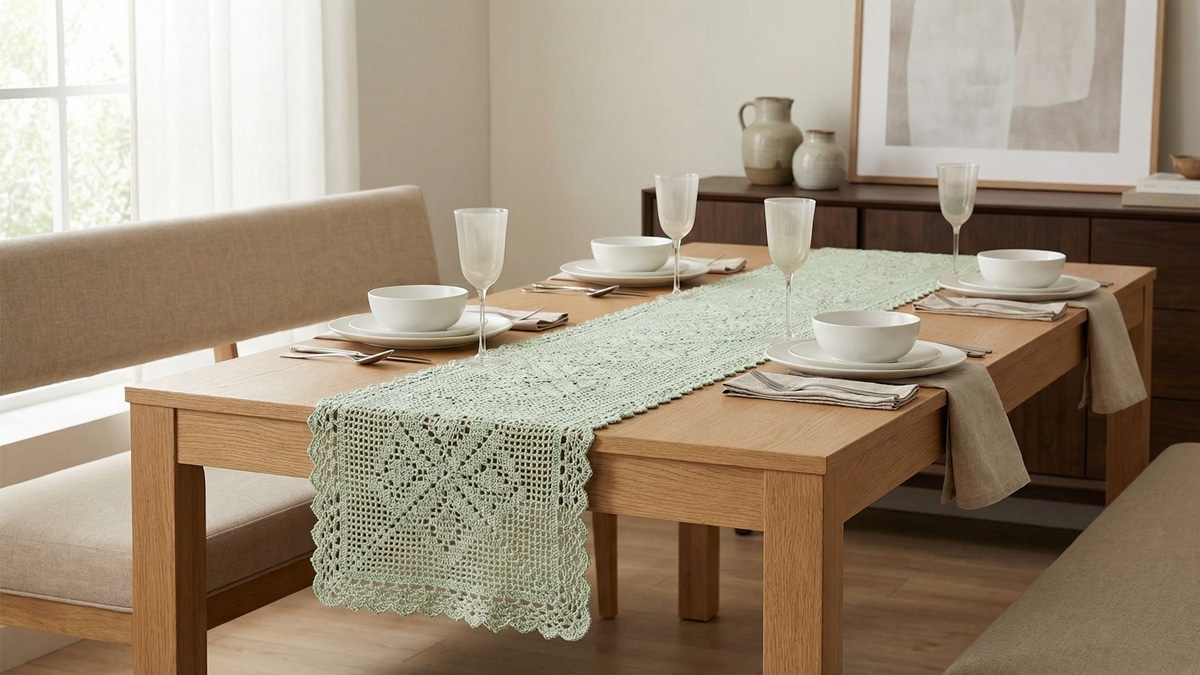 Crie os caminhos de mesa em crochê perfeitos para a casa (com gráficos)