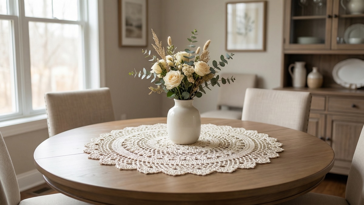 Faça você mesma 10 centros de mesa em crochê e adicione elegância!
