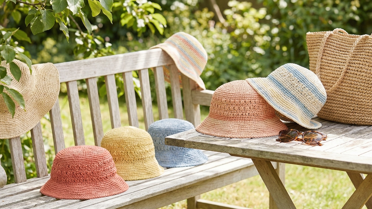 Proteja o rosto do sol com bucket hats e chapéus de crochê lindos