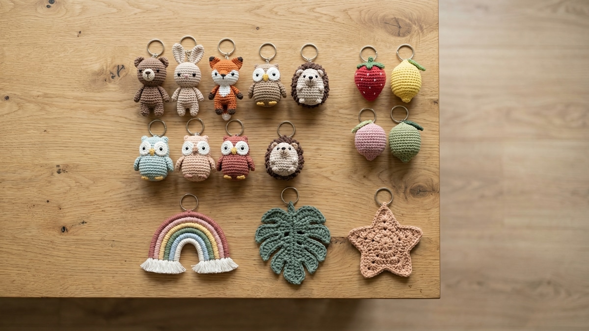 Veja chaveiros de crochê e amigurumi que os seus clientes vão amar!