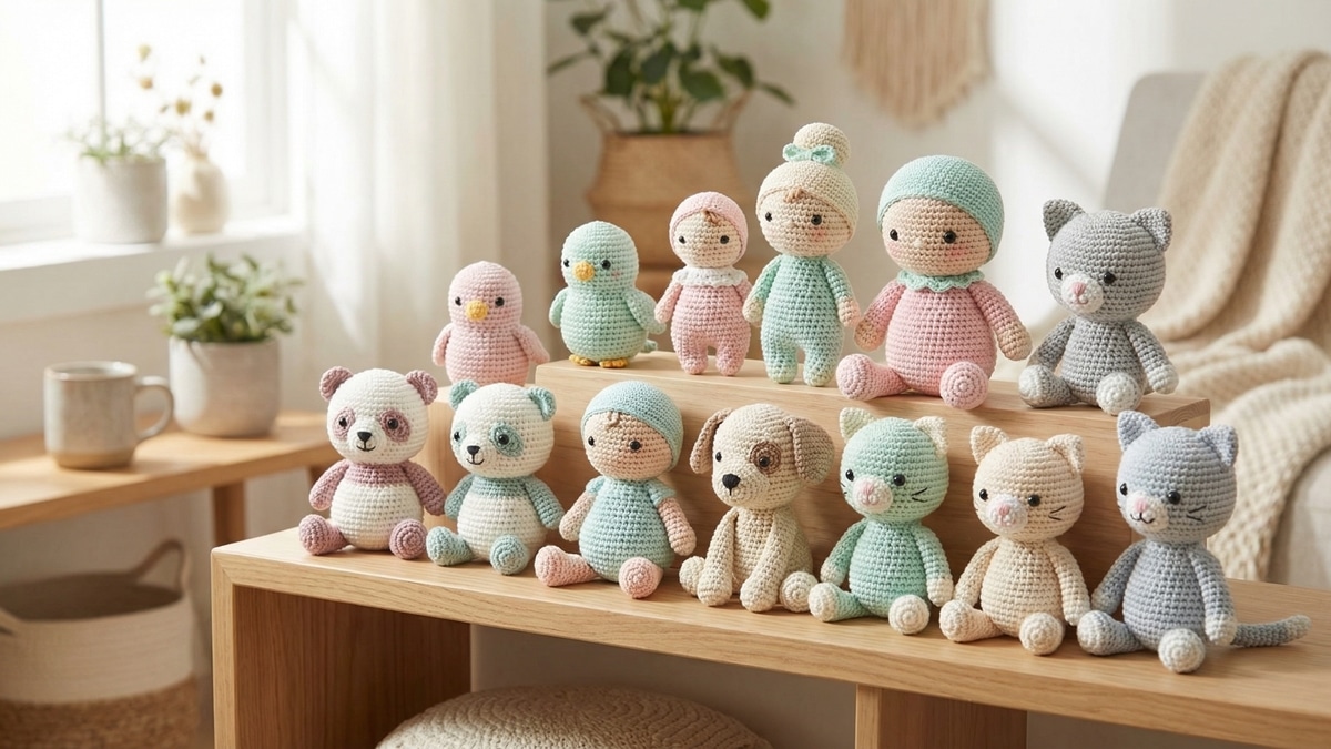 Comece sua coleção com 20 amigurumis fáceis e apaixonantes