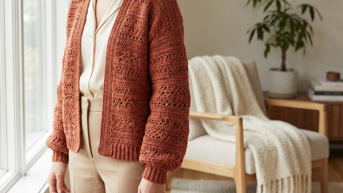 Prepare-se para o outono com cardigans de crochê lindíssimos