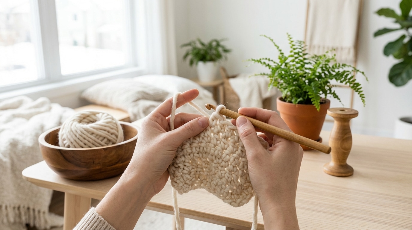 Crochê Moderno para Iniciantes: como dominar a técnica sem sair de casa