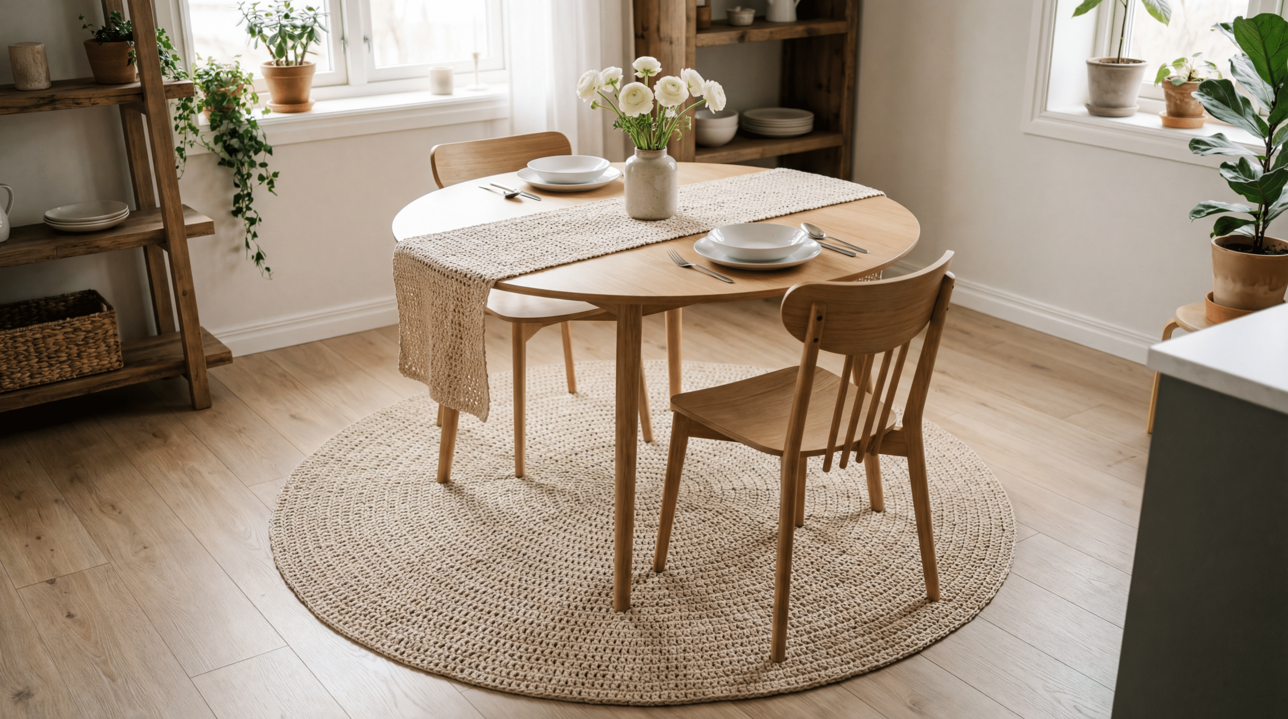 24 tapetes e caminhos de mesa em crochê para transformar a decoração da sua casa