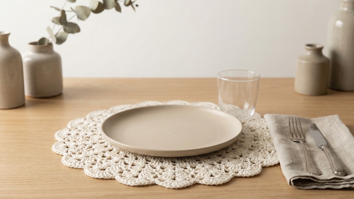 Modelos de sousplats de crochê para aumentar as vendas do seu ateliê