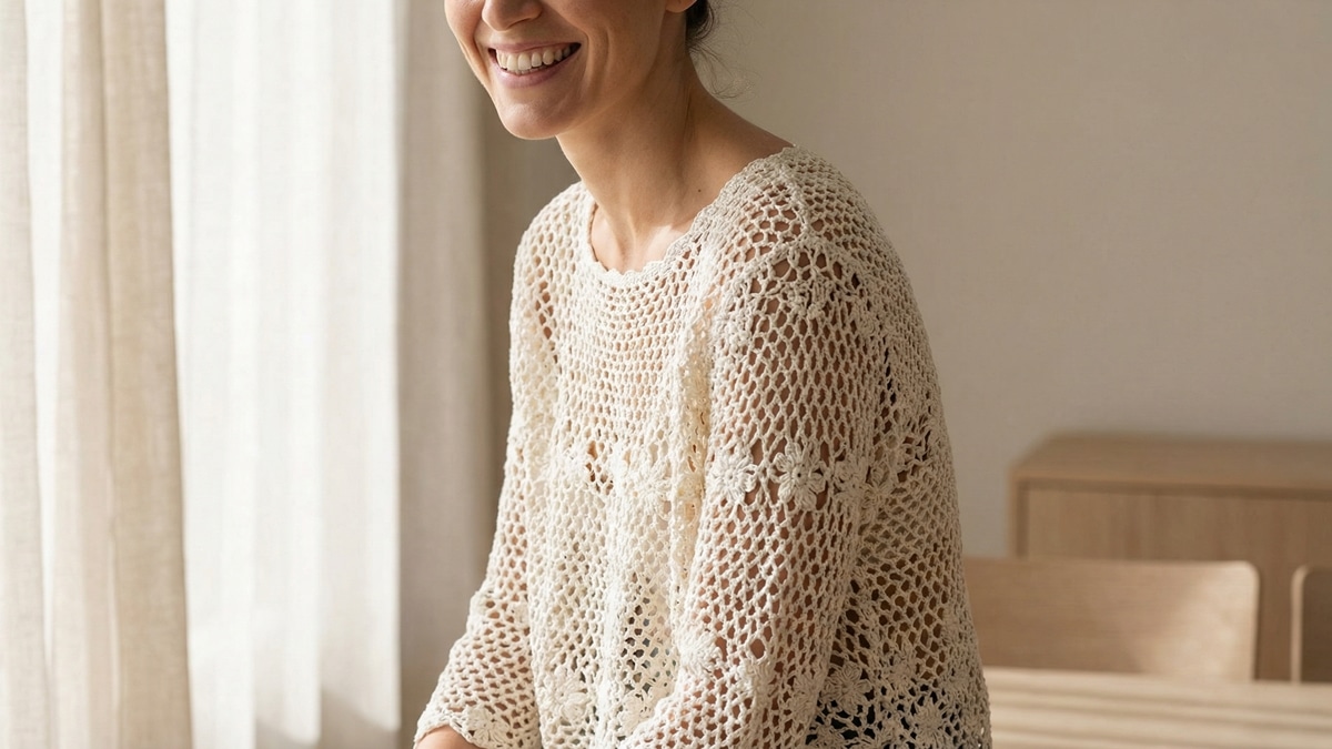 Arrase em qualquer ocasião com estas blusas de crochê feitas à mão