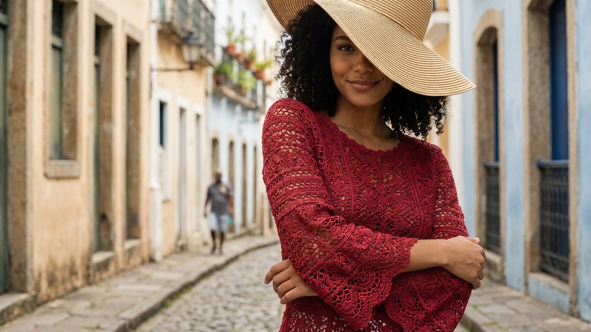 Veja blusas de crochê com gráficos para criar peças mais lindas