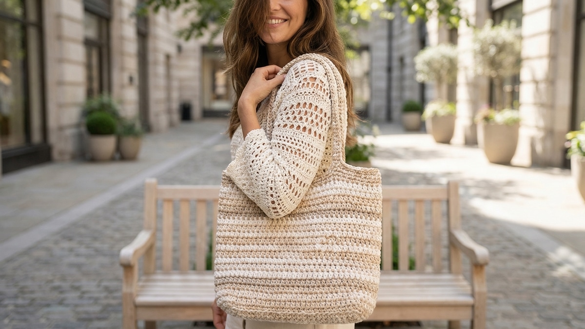 Faça bolsas e blusas de crochê que são tendência usando estes pontos