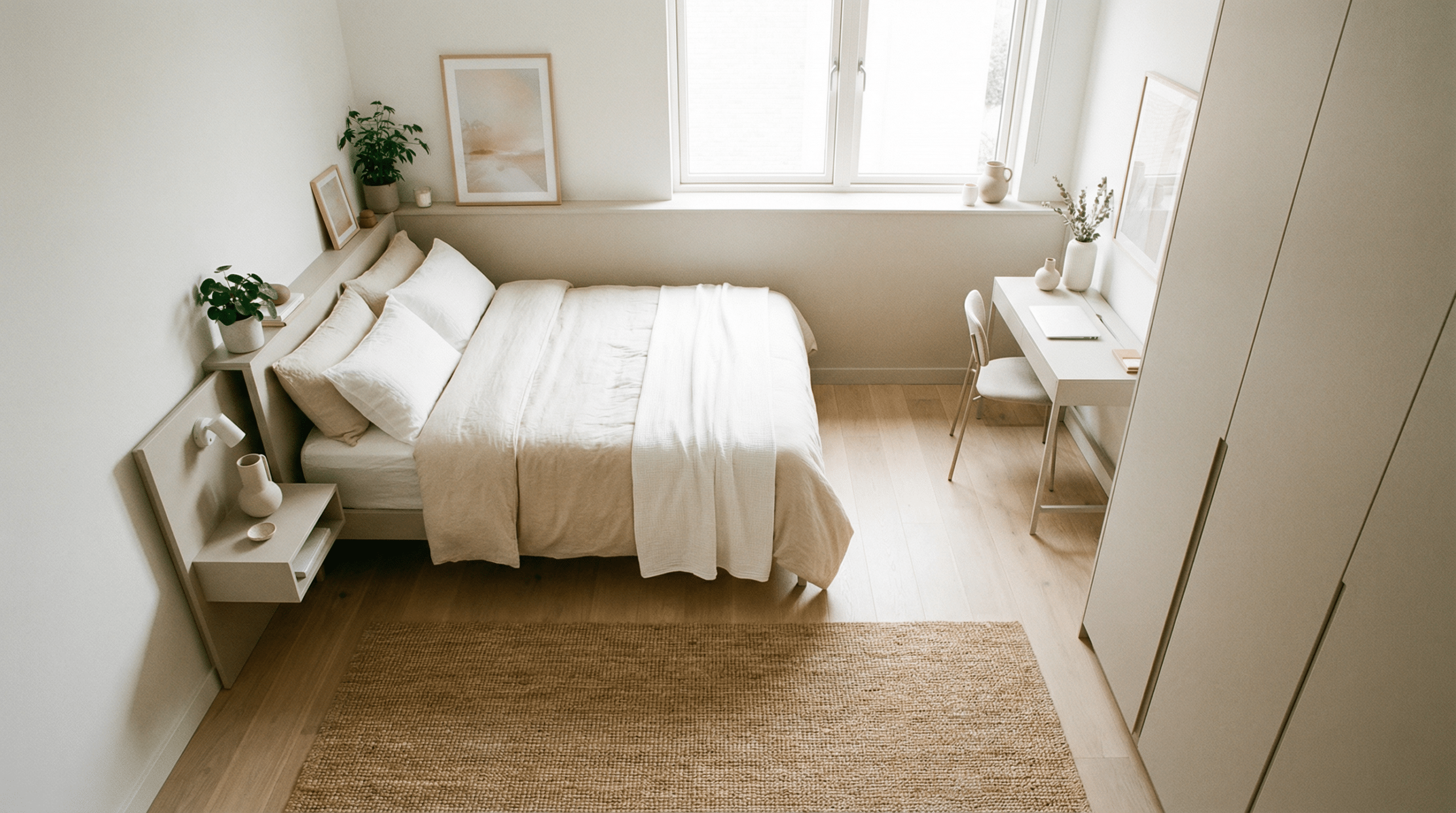 Quarto pequeno: onde colocar a cama para ter mais espaço