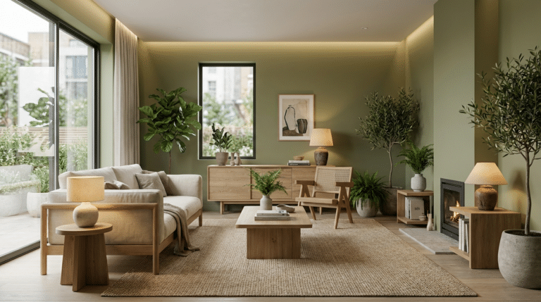 Sala de Estar Verde