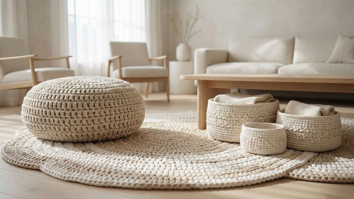 5 peças de decoração em crochê que são tendência em 2026