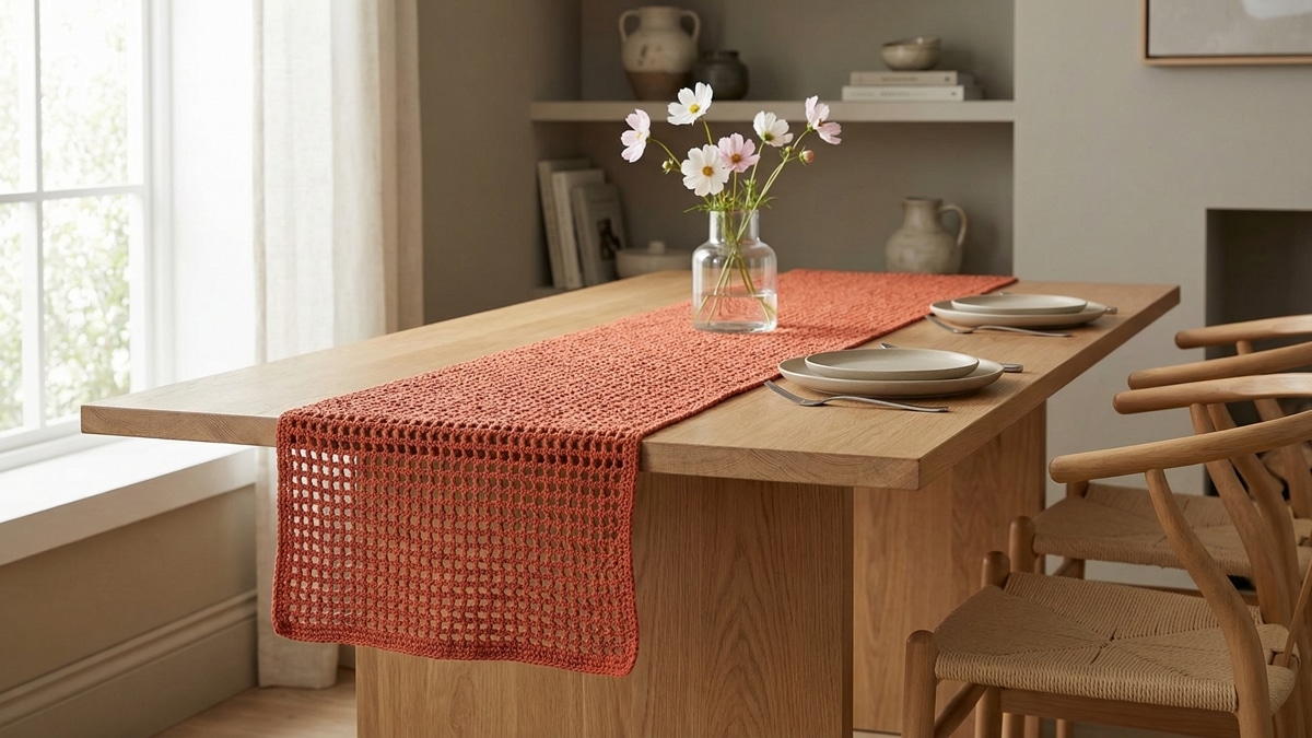 Aprenda a criar os seus próprios caminhos de mesa em crochê