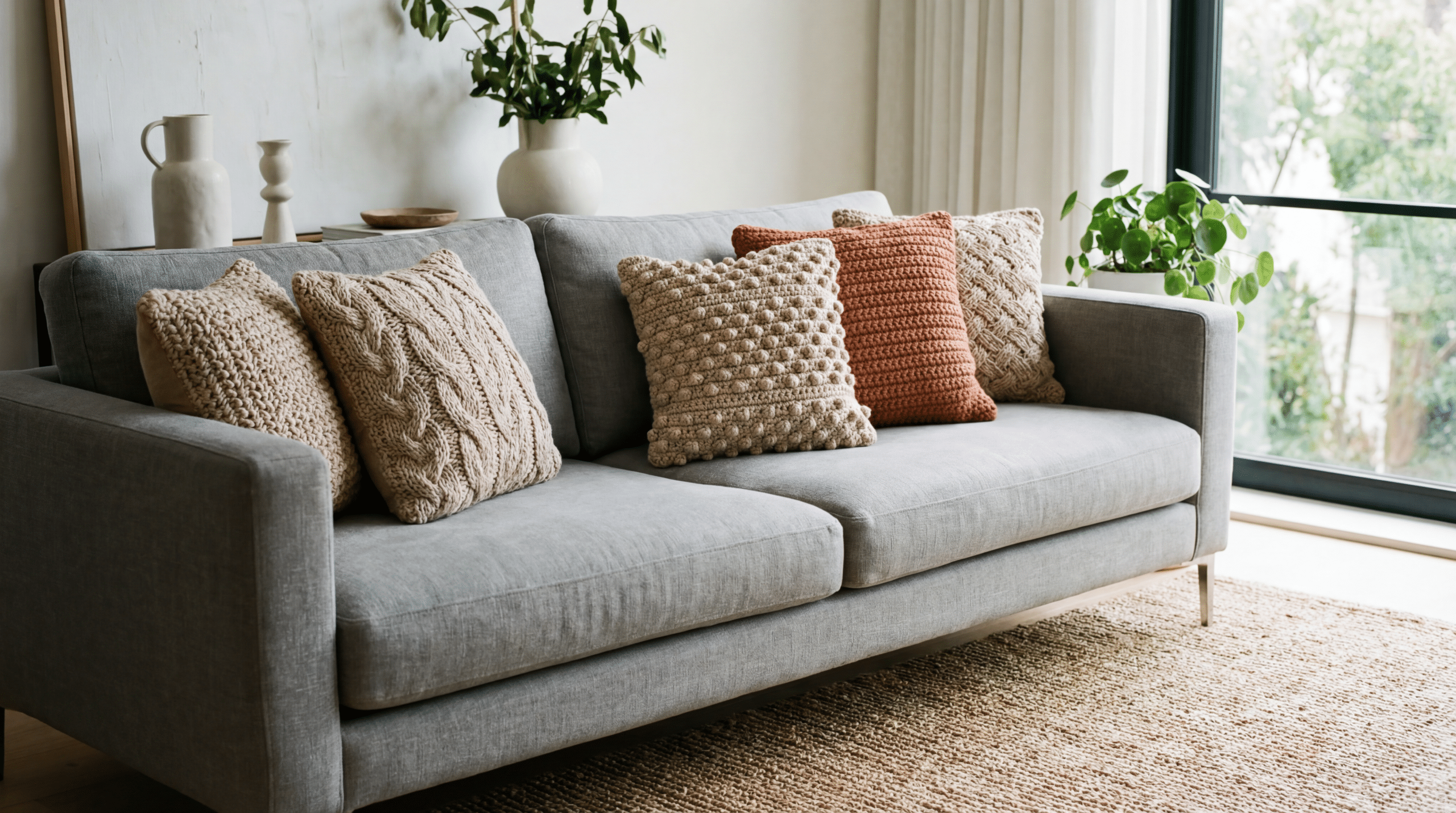 Almofadas em crochê: modelos elegantes para renovar a decoração + gráficos