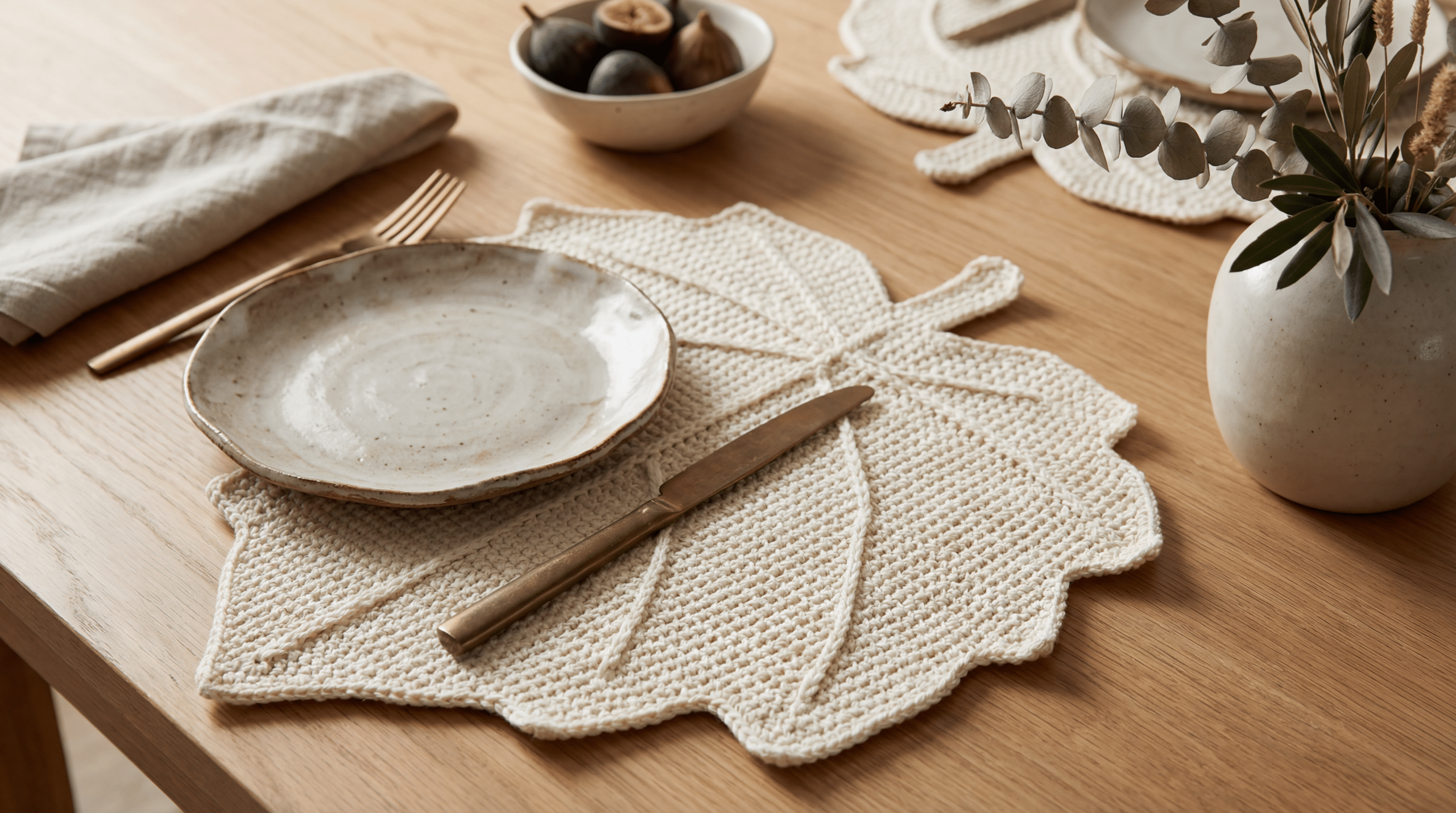 Crochê Tunisiano para mesa posta: Peças elegantes que valorizam sua decoração