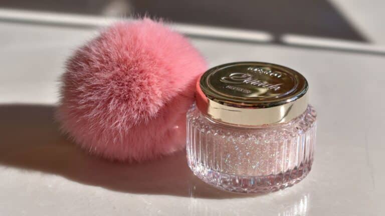 Dusting powder e pompom aplicador do pó