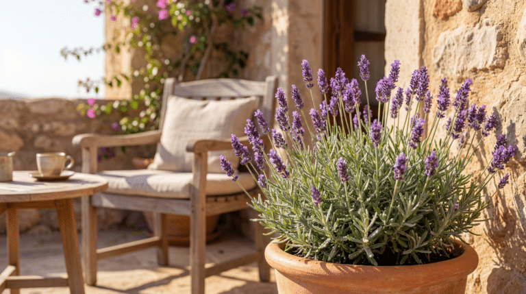 Terraço com Lavanda