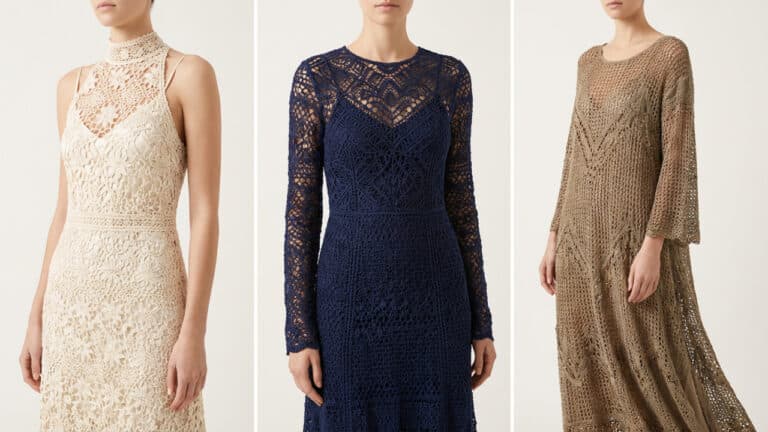 Vestidos de crochê elegantes: 7 modelos cheios de charme para 2026