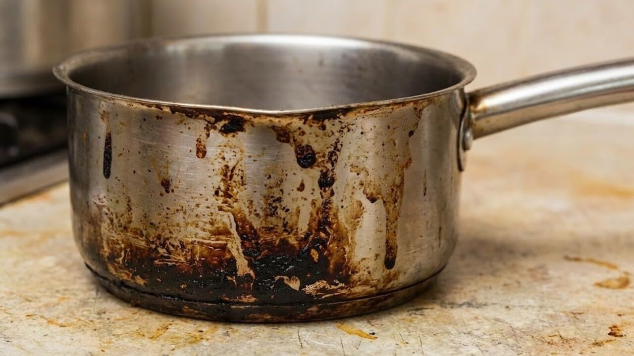 Dois ingredientes caseiros para limpar panela queimada sem esforço em minutos