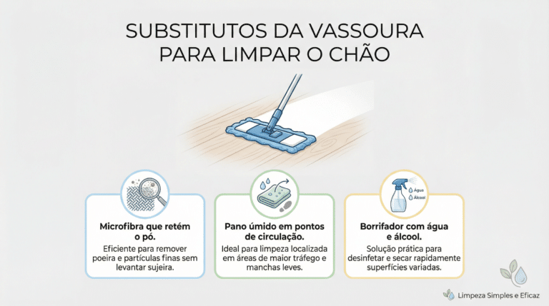 Substituições para vassoura na hora de limpar o chão de casa