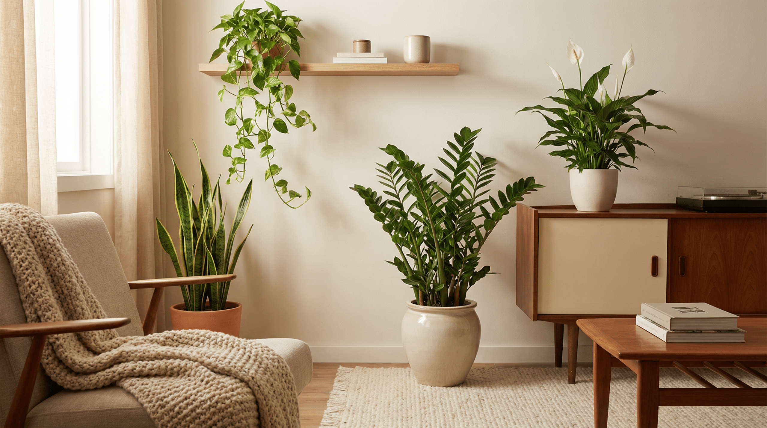 Plantas “imortais”: 5 espécies que purificam o ar da casa e sobrevivem até em cômodos escuros
