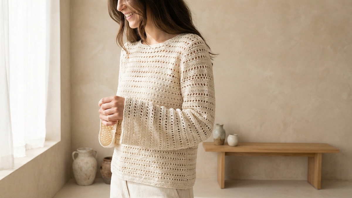 Aprenda a criar blusas de crochê modernas que valorizam o seu estilo