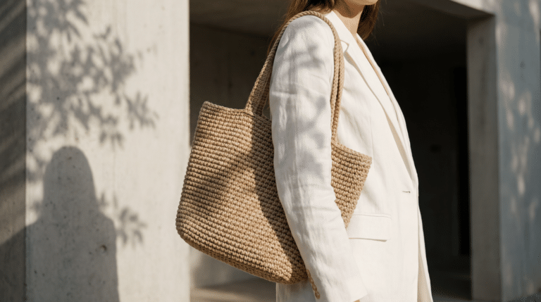 Bolsa Crochê Bege Vogue 16×9 V2