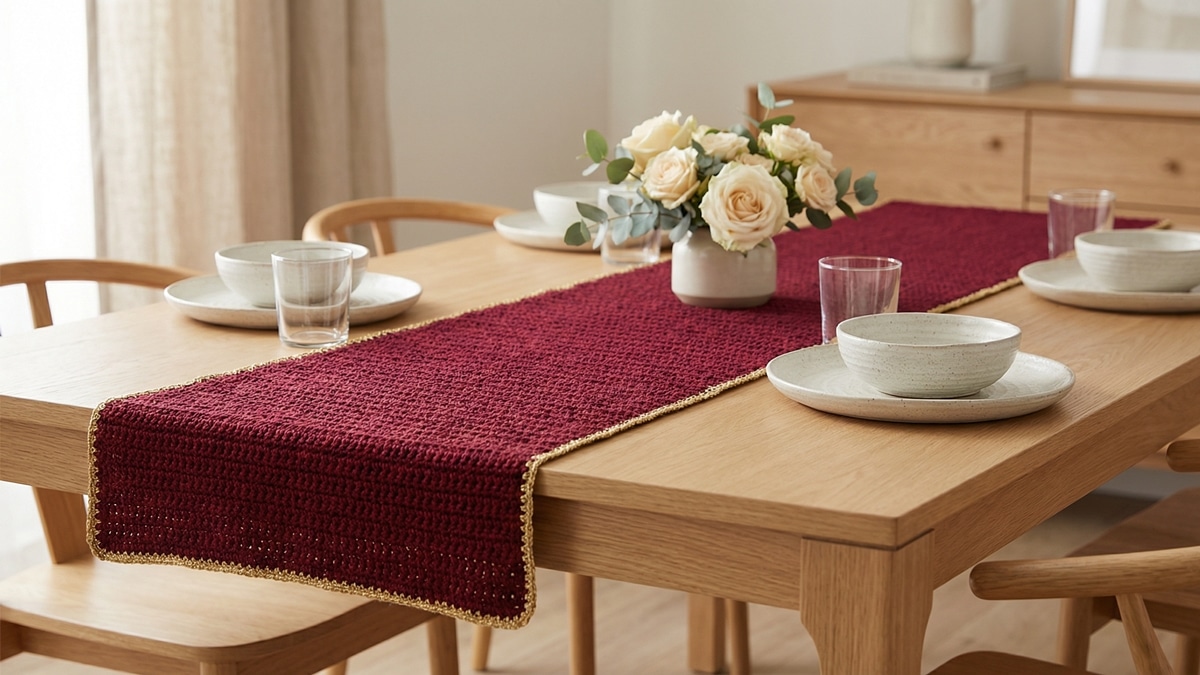 Decore a sua mesa com esses caminhos de mesa em crochê encantadores!
