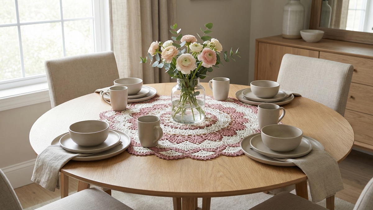 11 centros de mesa em crochê que deixam qualquer ambiente mais elegante!