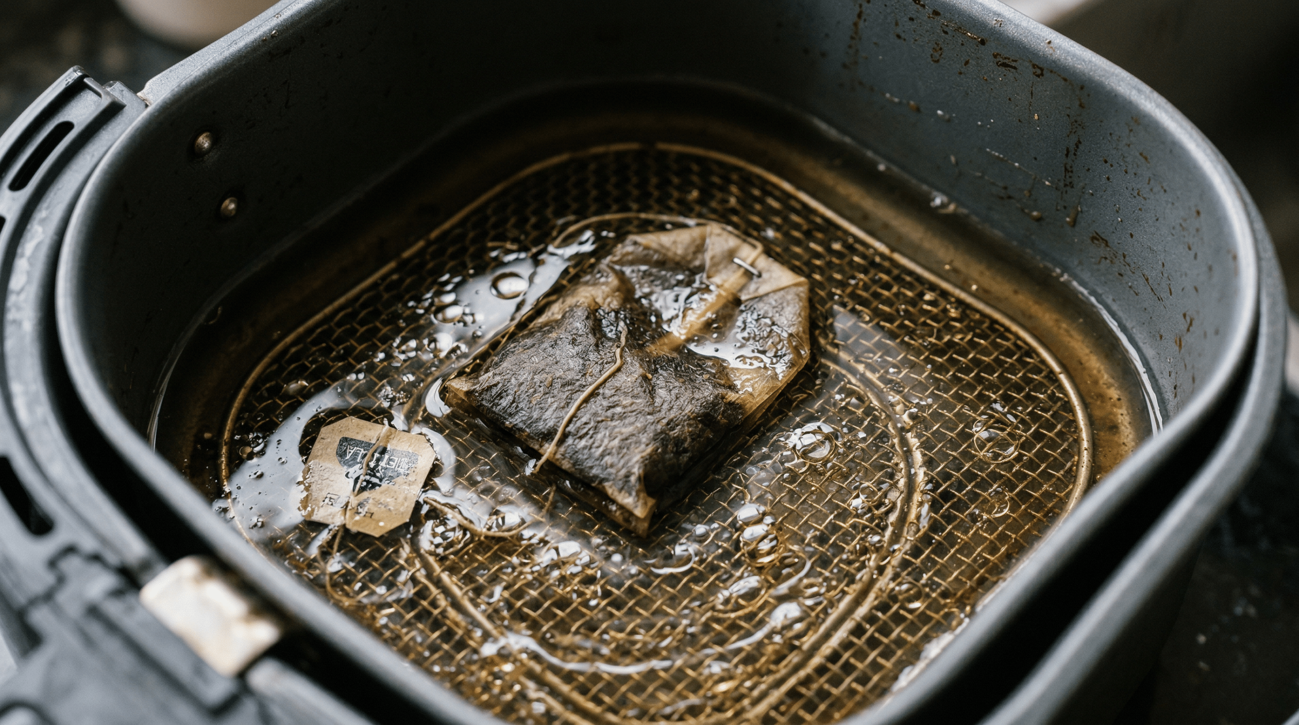 O truque do saquinho de chá para limpar a air fryer da forma mais fácil e natural possível