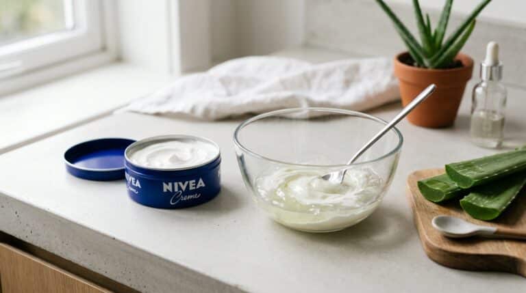 babosa e creme nivea