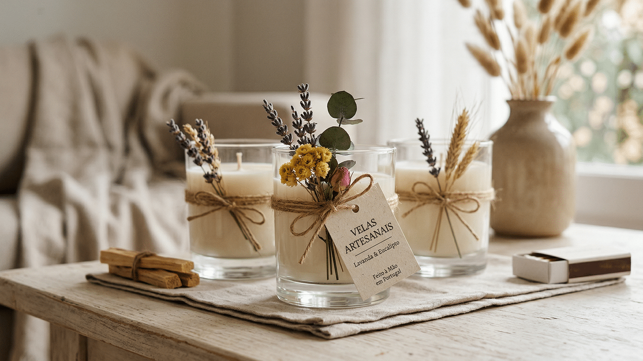 O jeito mais simples de fazer velas artesanais perfumadas para presentear amigos e familiares