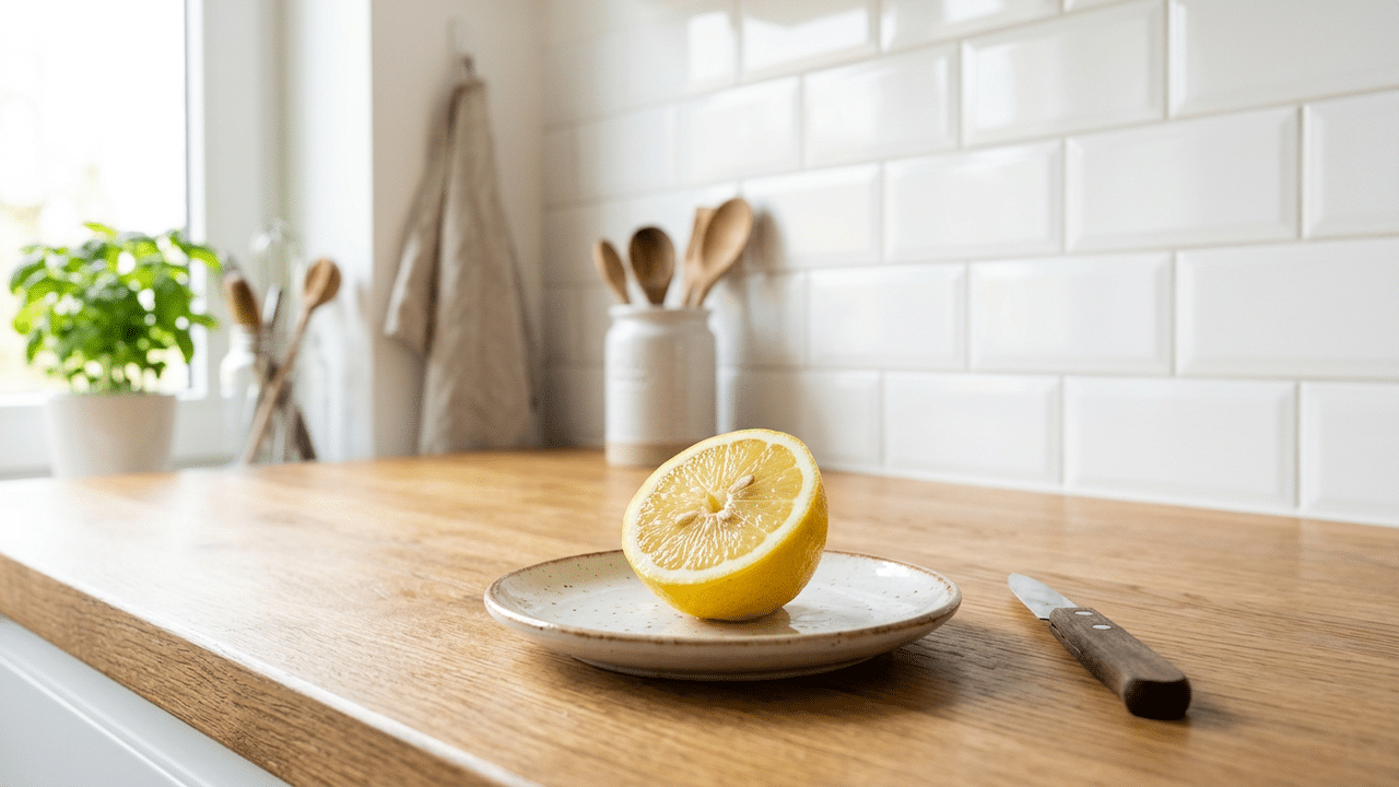 Como usar o limão para remover as manchas de gordura mais difíceis dos azulejos da cozinha